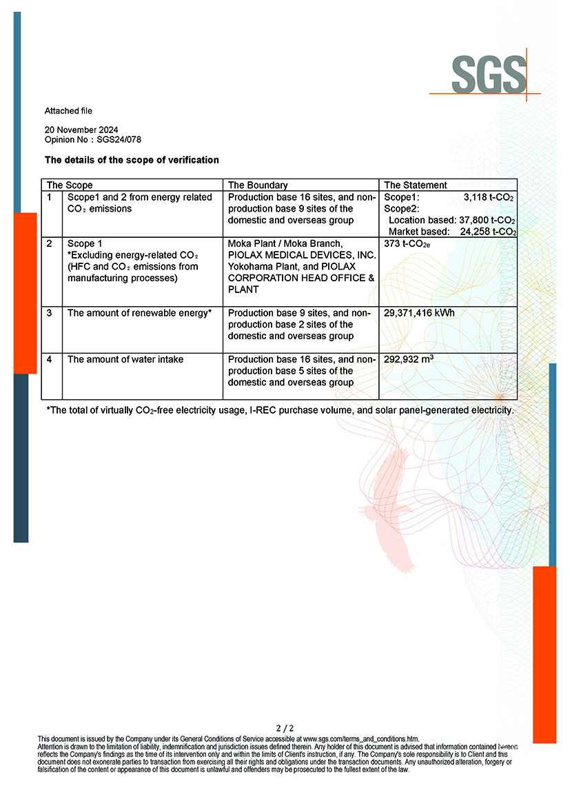 Third-party verification of environmental performance data